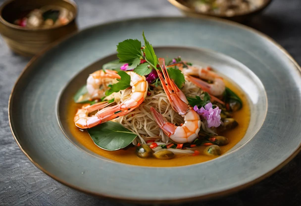 Goong Ob Woon Sen (กุ้งอบวุ้นเส้น)
